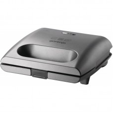Міні-гриль Gorenje 700Вт, алюміній, 1 пластина-гриль , корпус-пластик+метал, сірий