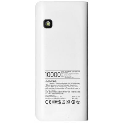 Батарея универсальная ADATA PT100 10000mAh White-Blue (APT100-10000M-5V-CWHBL)