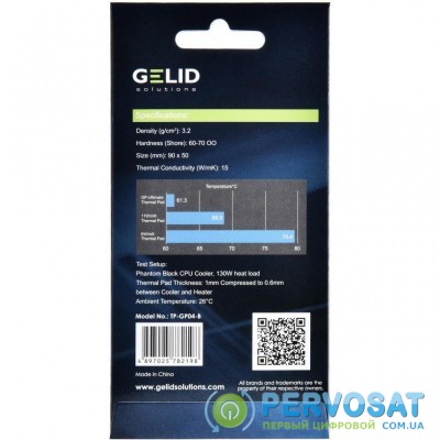 Термопрокладка GELID Solutions GP-Ultimate 90x50x0.5 mm (TP-GP04-A)