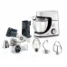 Кухонна машина Tefal Masterchef Gourmet 1100Вт, чаша-нержавіюча сталь, корпус-метал, насадок-6, сірий