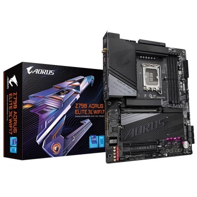 Материнська плата GIGABYTE Z790 A ELITE X WIFI7 s1700 Z790 4xDDR5 M.2 HDMI DP Wi-Fi BT ATX