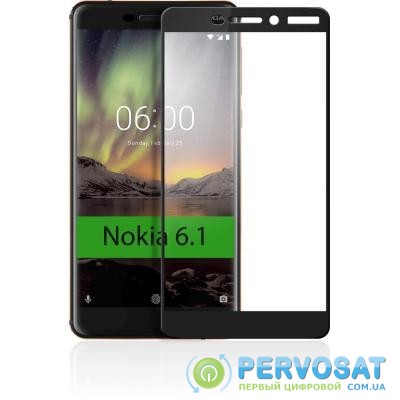 Стекло защитное Vinga для Nokia 6.1 Black (VTPGS-N61B)