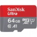 Карта памяти SANDISK 64GB microSDXC class 10 UHS-I (SDSQUAR-064G-GN6MN)