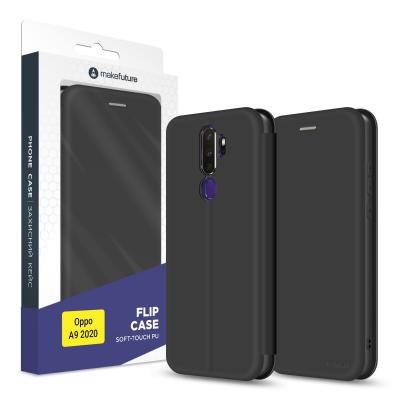 Чехол для моб. телефона MakeFuture Oppo A9 2020 Flip (Soft-Touch PU) Black (MCP-OPA920BK)