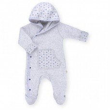 Чоловічок Bibaby на кнопочках з кишенькою (60186-62B-gray-blue) Чоловічок Bibaby на кнопочках з кишенькою (60186-62B-gray-blue)