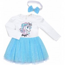 Плаття Breeze з фатіновой спідницею і бантом (15510-98G-blue) Плаття Breeze з фатіновой спідницею і бантом (15510-98G-blue)