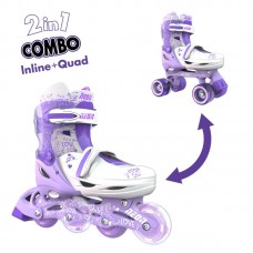 Роликові ковзани Neon Сombo, розмір 34-37, фіолетовий Роликові ковзани Neon Сombo, розмір 34-37, фіолетовий