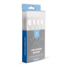 Дата кабель USB 2.0 AM to Lightning + Micro 5P + Type-C 0.2m silver Vinga (VRC121S) Дата кабель USB 2.0 AM to Lightning + Micro 5P + Type-C 0.2m silver Vinga (VRC121S)