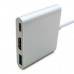 Порт-репликатор EXTRADIGITAL USB Type-C to HDMI/USB 3.0/Type-C (0.15m) (KBH1691)
