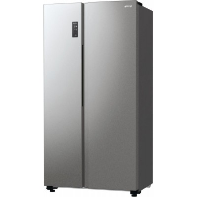 Холодильник SBS Gorenje, 179х67х92см, 2 двері, 356( 191)л, А++, NF+, Інв. , Зона св-ті, Зовн. Диспл, матовий сірий