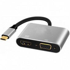 Перехідник Type-C to HDMI / VGA EXTRADIGITAL (KBV1743)