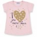 Набір дитячого одягу Breeze з золотим серцем (8735-116G-pink)