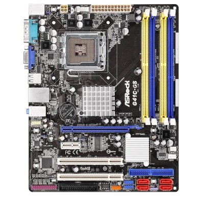 Материнська плата ASRock G41C-GS_R2.0 s775 G41/ICH 7 2xDDR3/2xDDR2(!!!),VGA, COM, mATX