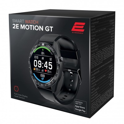 Смарт-годинник 2E Motion GT 46 mm Black-Silver