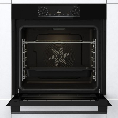 Духова шафа Gorenje електрична, 77л, A+, дисплей, макс.темп.- 300, IconLed, чорний
