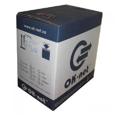 Кабель мережевий OC-UTP5e-VT/500 OK-Net (КППт-ВП (100) 4х2х0,51 / 500)