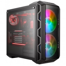 Корпус Cooler Master MasterCase H500 ARGB/Black/Win/1*Tempered Glass/2*200mm ARGB Fans+1*120mm Black Fan Корпус Cooler Master MasterCase H500 ARGB/Black/Win/1*Tempered Glass/2*200mm ARGB Fans+1*120mm Black Fan
