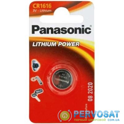 Батарейка PANASONIC CR 1616 * 1 LITHIUM (CR-1616EL/1B)