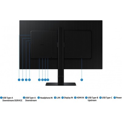 Монітор Samsung 27&quot; S80UD HDMI, DP, USB, USB-C, MM, IPS, 3840x2160