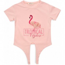Футболка дитяча Smile з фламінго (3130-134G-peach) Футболка дитяча Smile з фламінго (3130-134G-peach)