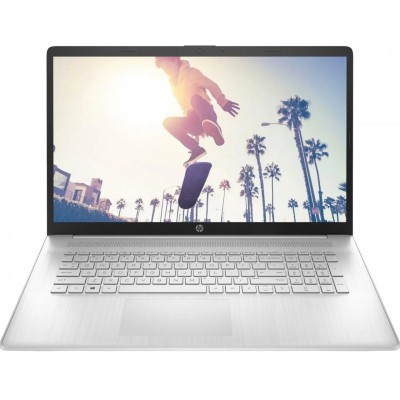 Ноутбук HP 17-cp3019ua 17.3" FHD IPS AG, AMD R7-7730U, 16GB, F512GB, UMA, DOS, сріблястий