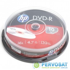 Диск DVD HP DVD-R 4.7GB 16X 10шт (69315/DME00026-3)
