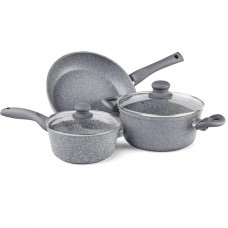 Набір посуду з 5 предметів Lamart LT1095 з мраморним покриттям Stone Набір посуду з 5 предметів Lamart LT1095 з мраморним покриттям Stone