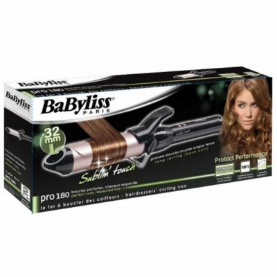 Плойка Babyliss, 300Вт, темп.режимів-10, D -32mm, 110-180С, метал, чорний