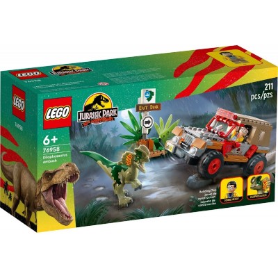 Конструктор LEGO Jurassic Park Засідка дилофозавра