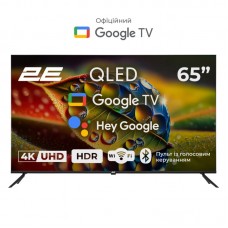 Телевізор 65" 2E QLED 4K 60Hz Smart Google TV Black Телевізор 65" 2E QLED 4K 60Hz Smart Google TV Black