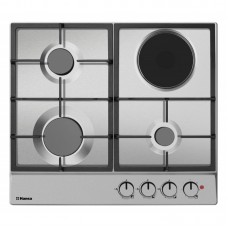 Варильна поверхня Hansa комбінована (3 газ + 1 електро), 59см, чавун, нерж