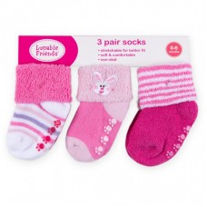 Шкарпетки Luvable Friends 3 пари, для дівчаток (23124.0-6 F) Шкарпетки Luvable Friends 3 пари, для дівчаток (23124.0-6 F)