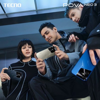 Смартфон TECNO POVA NEO 3 (LH6n) 6.82&quot; 8/128GB, 2SIM, 7000mAh, Mecha Black