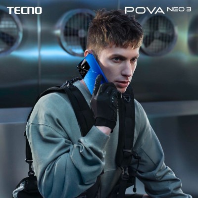 Смартфон TECNO POVA NEO 3 (LH6n) 6.82&quot; 8/128GB, 2SIM, 7000mAh, Mecha Black