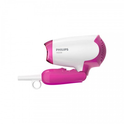 Фен Philips DryCare Essential дорожній, 1400Вт, 2 режими, хол. обдув, рожевий