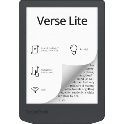 Електронна книга PocketBook 619 Verse Lite, Midnight Grey