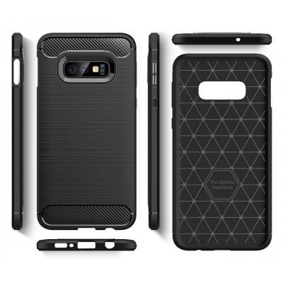 Чехол для моб. телефона Laudtec для SAMSUNG Galaxy S10e Carbon Fiber (Black) (LT-GS10eB)