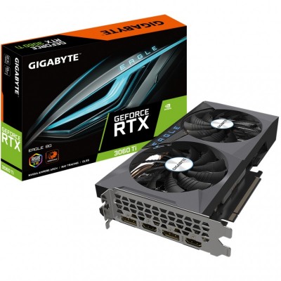 Видеокарта Gigabyte GeForce RTX3060Ti 8Gb EAGLE 2.0 LHR (GV-N306TEAGLE-8GD 2.0)