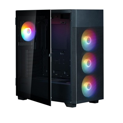 Корпус Zalman S5 Neo без БЖ, 1xUSB3.1, 1xUSB2.0, 4x120мм FRGB, VGA 390мм, LCS ready, TG Side Panel, ATX, чорний