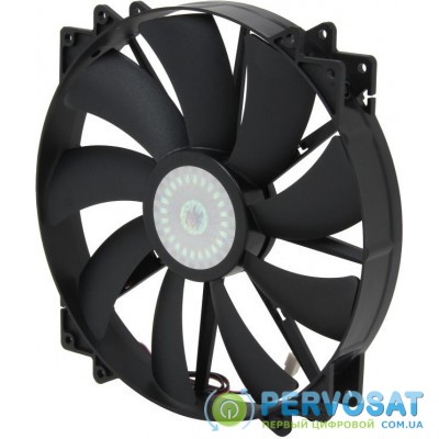 Cooler Master Корпусный вентилятор Cooler Master MegaFlow 200 Silent Fan,w/o LED,200мм,3pin+Molex