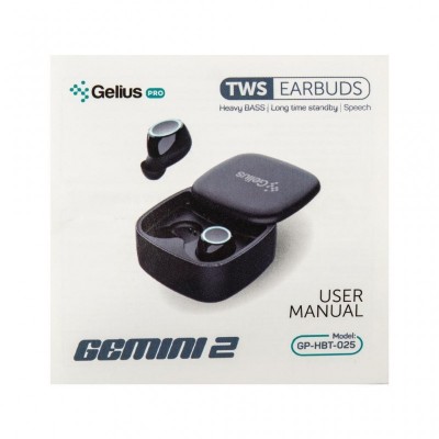 Наушники Gelius Pro Twins Gemini 2 GP-HBT025 Black (00000078089)