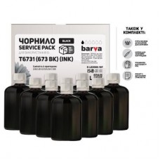 Чорнило BARVA EPSON L800/L810/L850/L1800 10x100 мл BLACK (E-L800Bk-1SP) Чорнило BARVA EPSON L800/L810/L850/L1800 10x100 мл BLACK (E-L800Bk-1SP)