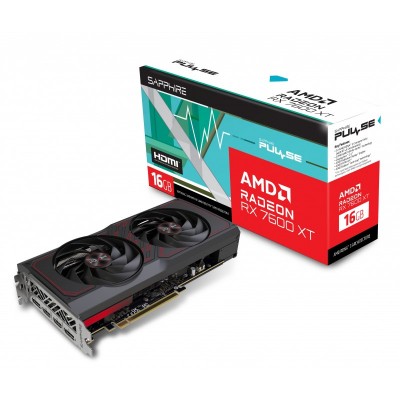 Відеокарта SAPPHIRE Radeon RX 7600 XT 16GB GDDR6 PULSE GAMING OC