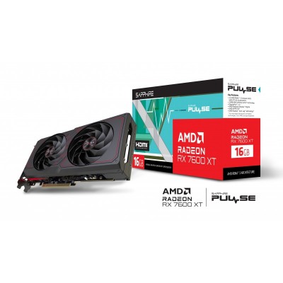 Відеокарта SAPPHIRE Radeon RX 7600 XT 16GB GDDR6 PULSE GAMING OC