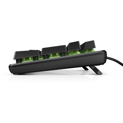 Клавіатура механічна HP Pavilion Gaming 550, 104key, Red Hybrid Switch, USB-A, EN/RU, RGB, чорний