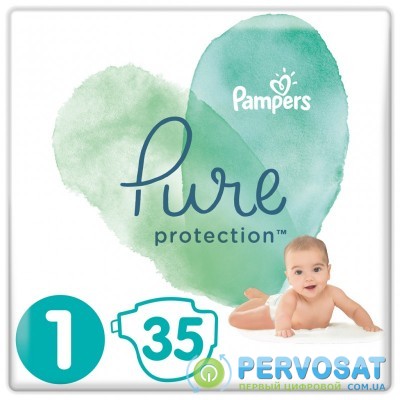Подгузник Pampers Pure Protection Размер 1 Newborn 2-5 кг 35 шт (8001841023120)