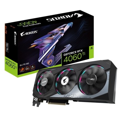 Відеокарта GIGABYTE GeForce RTX 4060 Ti 8GB GDDR6 AORUS ELITE