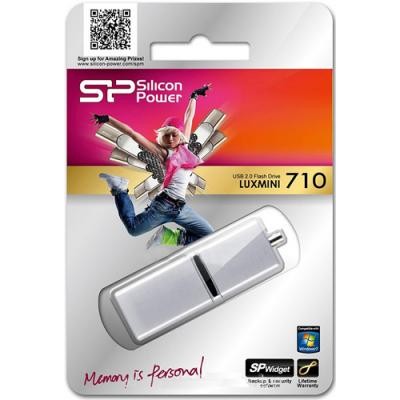 USB флеш накопитель Silicon Power 16Gb LuxMini 710 silver (SP016GBUF2710V1S)