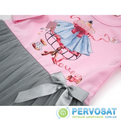 Платье Breeze с фатиновой юбкой (12710-98G-pink)