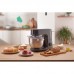 Кухонна машина Gorenje 1000Вт, чаша-метал, корпус-метал, насадок-7, сріблясто-чорний